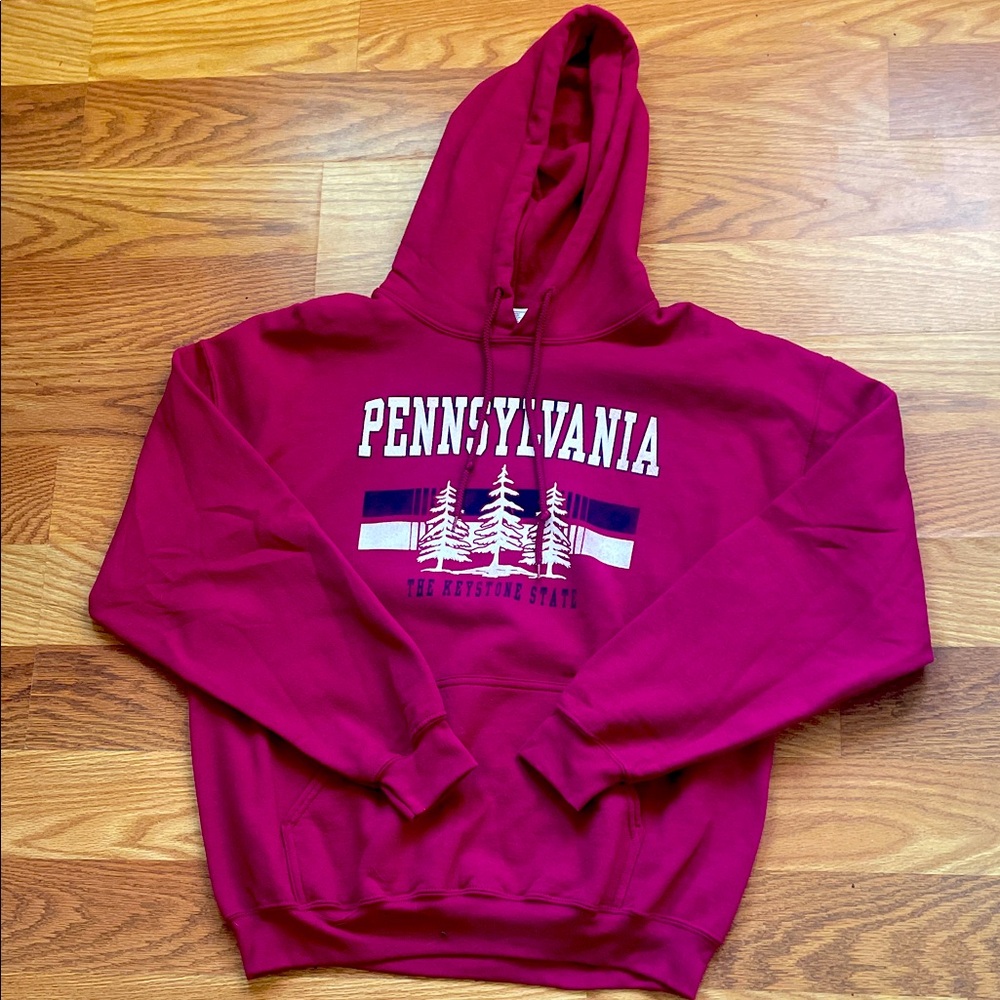 Gildan Maroon Hoodie - Pennsylvania Design
